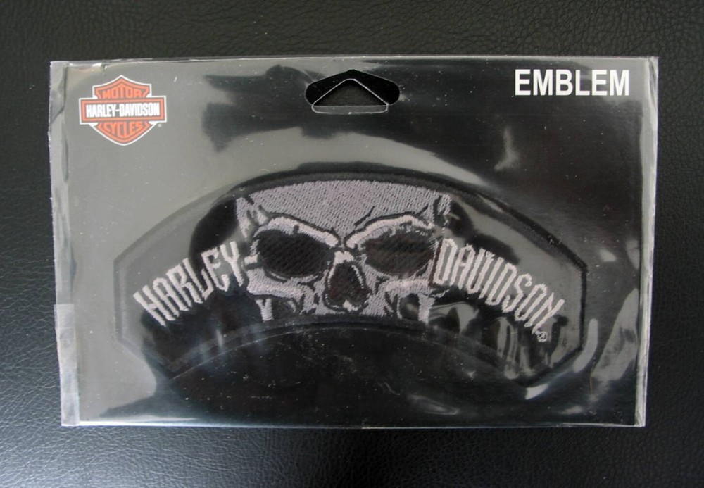Harley Davidson Devour Subdued  Skull Rocker Emblem /  Patch