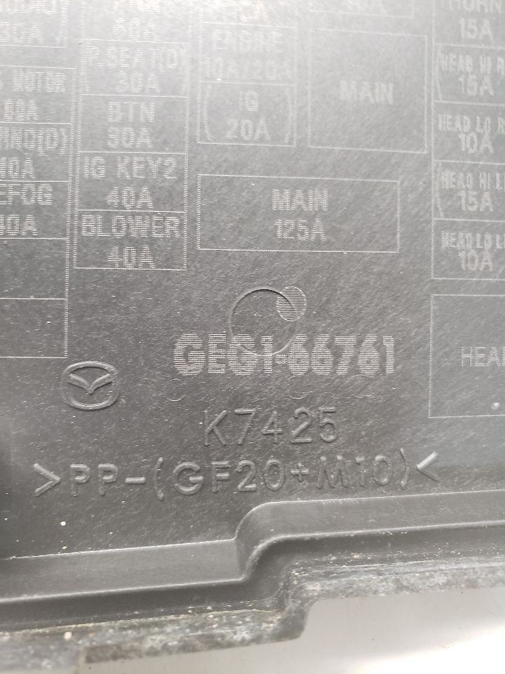 Used Fuse Box Engine fits: 2012 Mazda 6 Grade A
