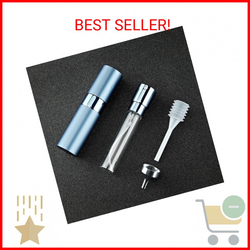 LISAPACK 8ML Atomizer Perfume Spray Bottle for Travel, Empty Refillable Cologne