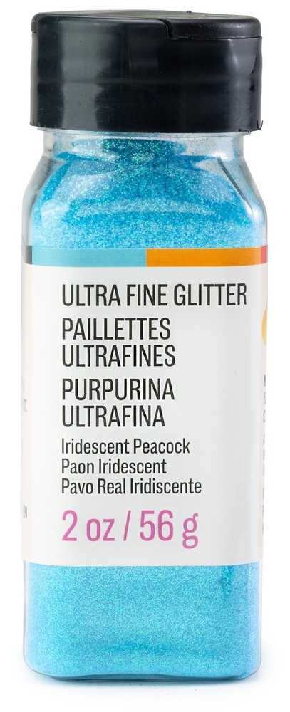 CousinDIY Extra Fine Glitter 2oz-Iridescent Peacock