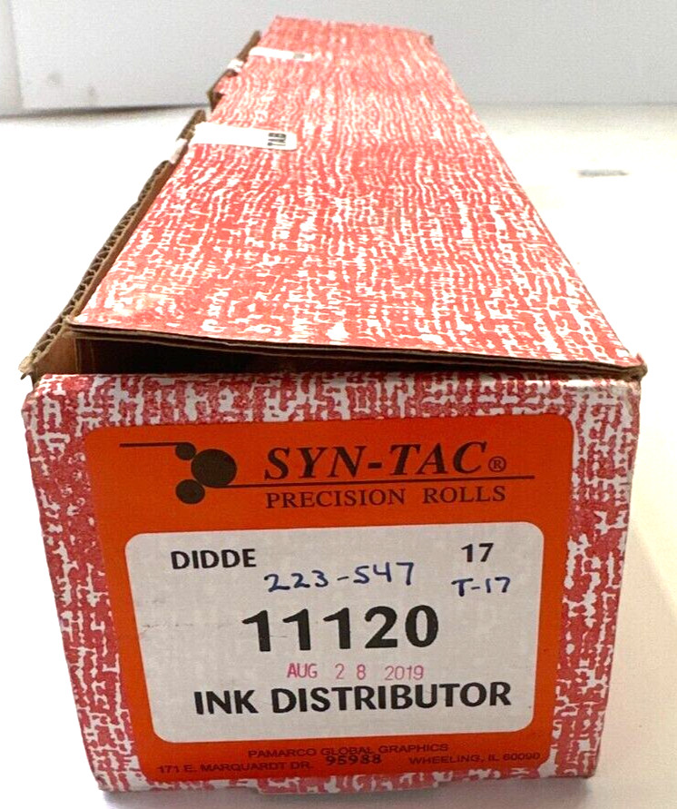 SYNTAC PRECISION ROLLS INK DISTRIBUTOR ROLLER 11120