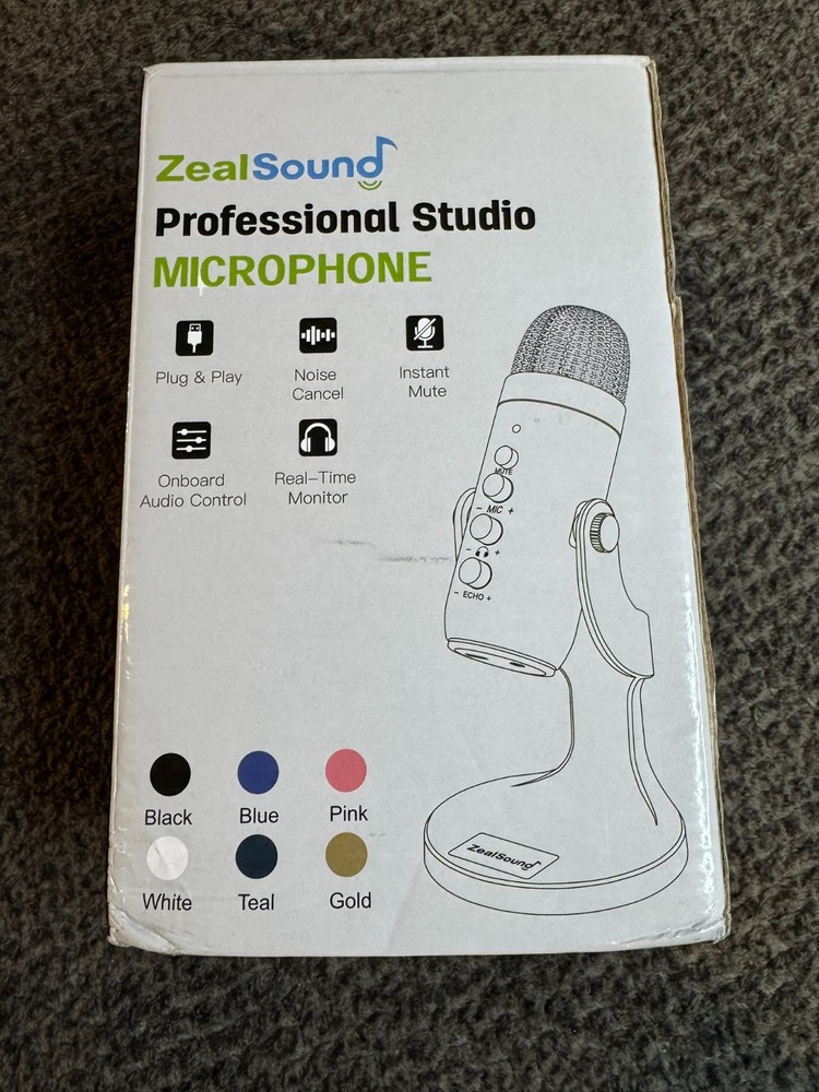 ZealSound Gaming USB Microphone - Pink