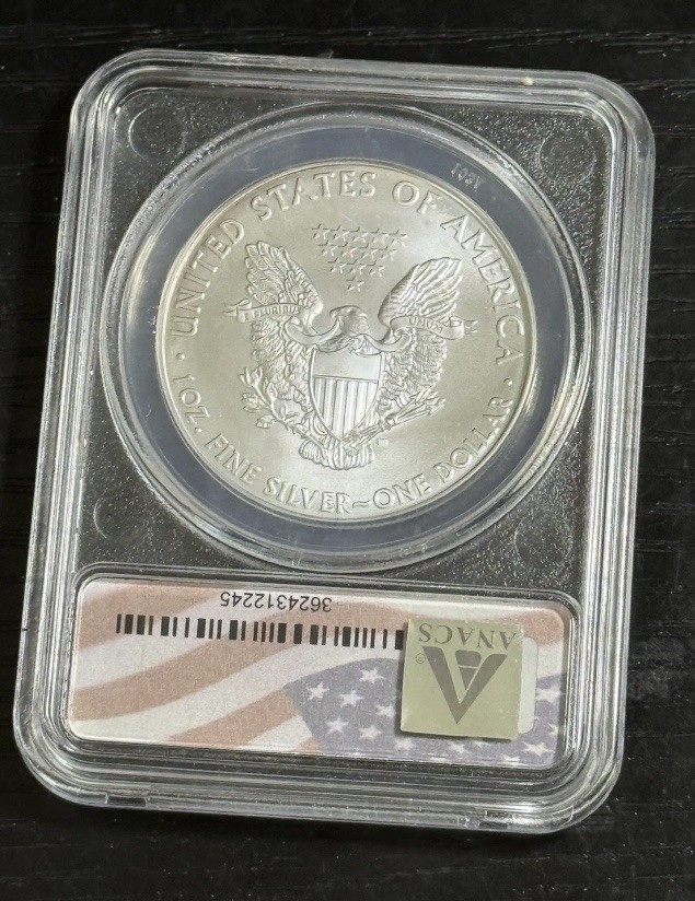 2010 Silver Eagle MS70 Initial Release ANACS CERTIFIED Pristine Condition