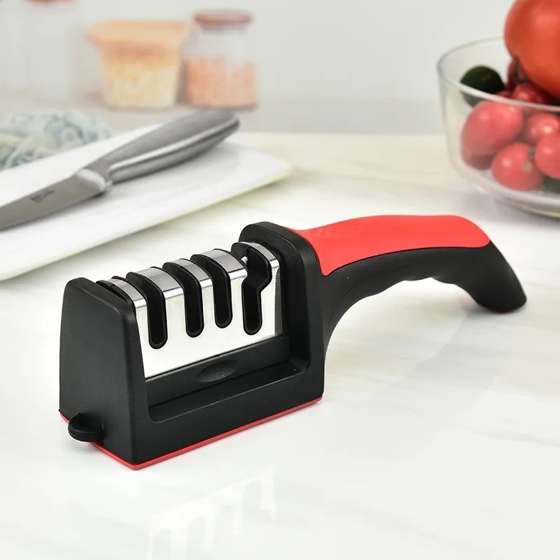 Knife Sharpener Professional Ceramic Tungsten Kitchen Sharpening System 4 Stage