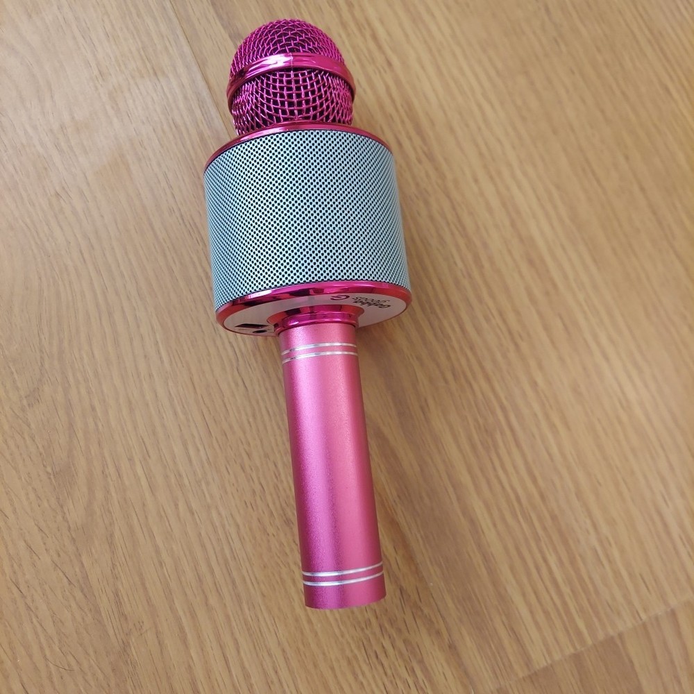GabbaGoods Bluetooth Karaoke Microphone & Speaker Pink