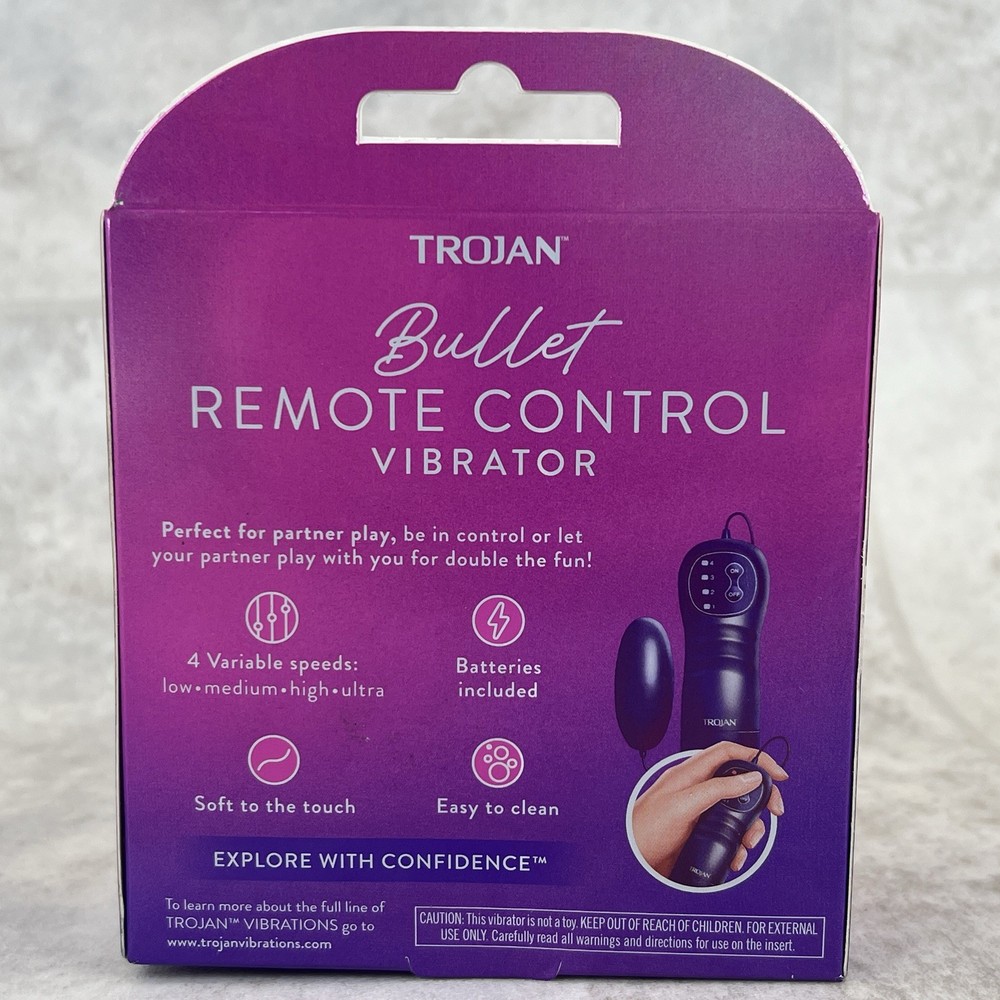 Trojan Bullet Remote Control Vibrator for Powerful Playtime 4 Variable Speeds