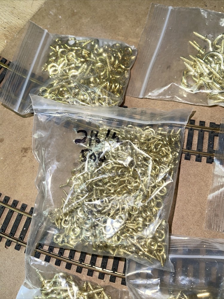 small brass Plate eye hooks And Cup Hooks