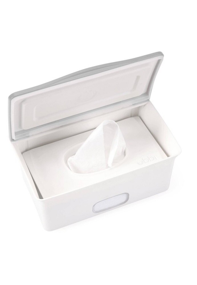 NEW Ubbi gray & white wipe dispenser