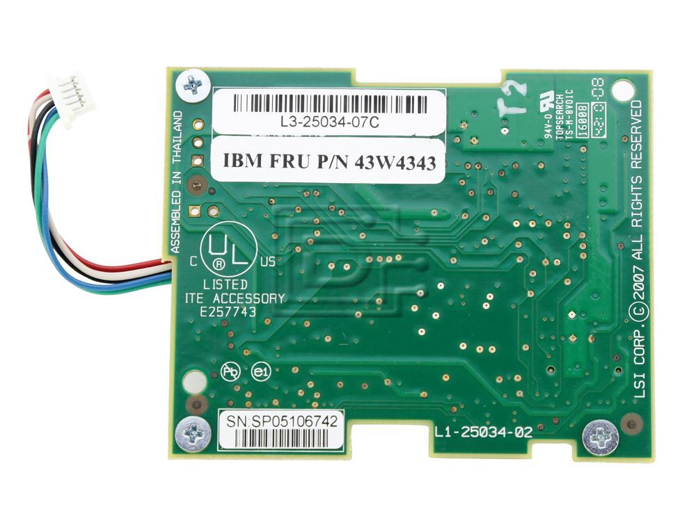 LSI L1-25034-02 RAID Battery Controller Interface Card Board LSI00161