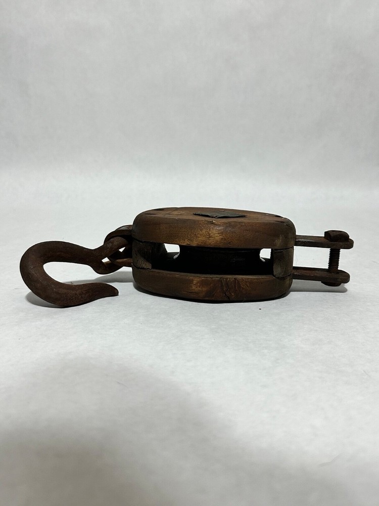 Single Wooden Pulley