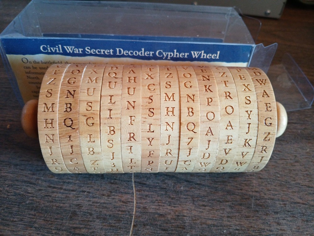 Civil War Secret Decoder Cypher Wheel Ages 5 & Up