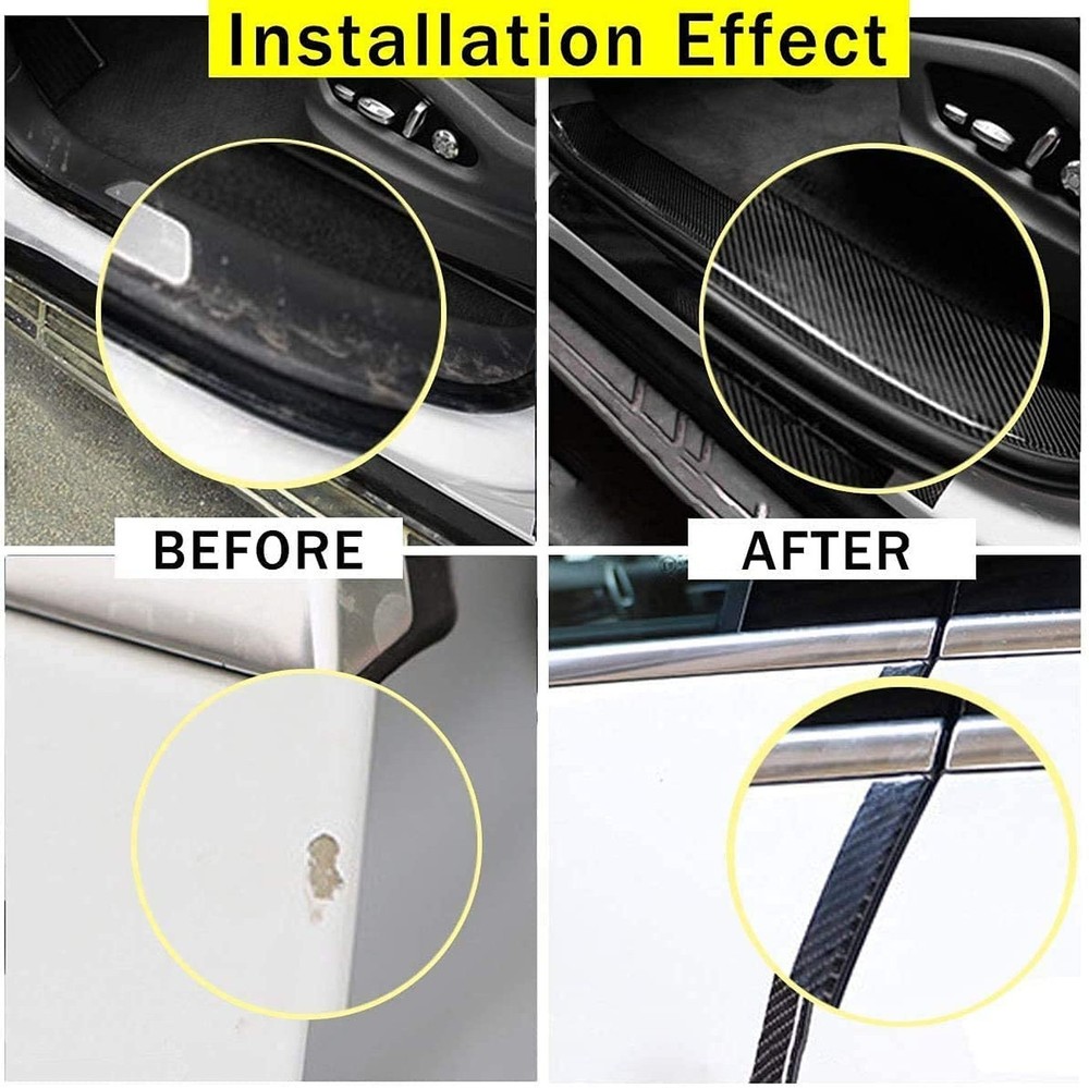 QBUC Rear Bumper Protector Guard Scratch Cover Protector Paint Threshold Guar...