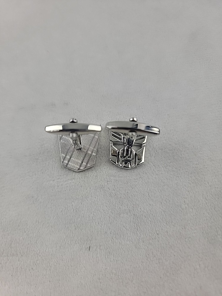 Autobot and Megatron Transformers Silvertone Cuff links