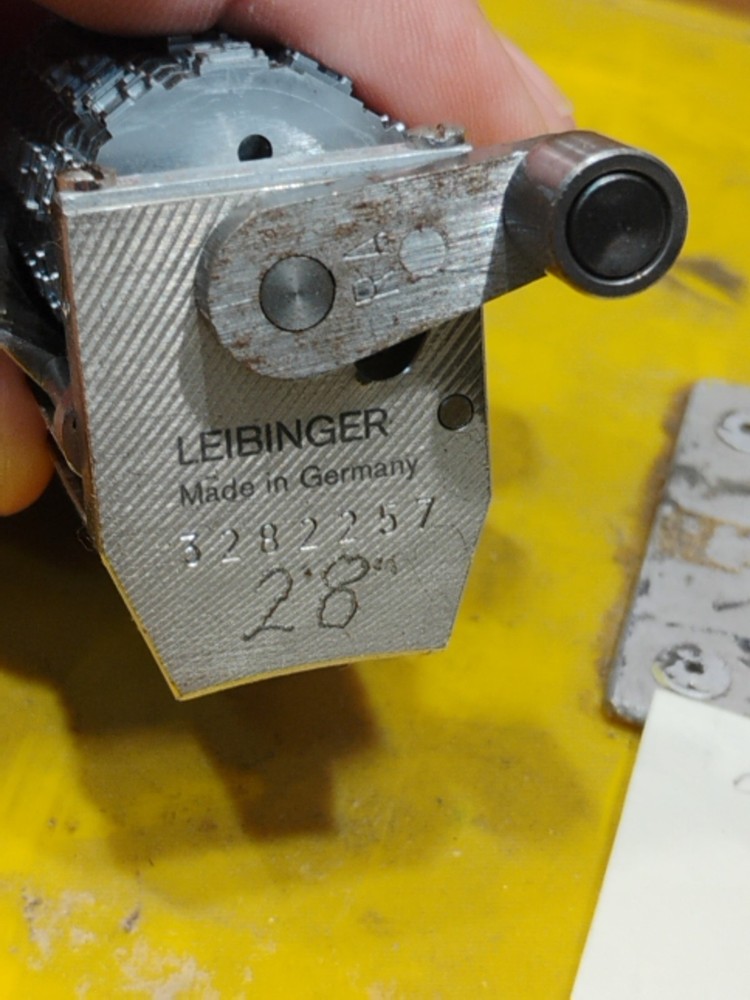 Leibinger 28" Straight numbering machine