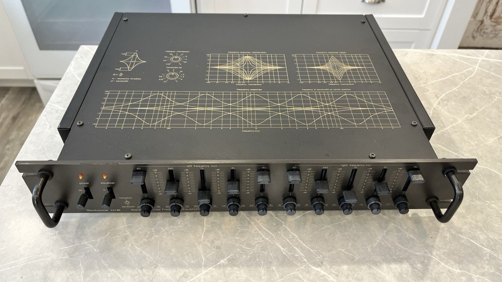TECHNICS 10E SH-9010 E FREQUENCY EQUALIZER perfect working 120v 17 3/4 WIDE