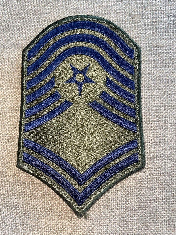 Genuine US Air Force Sr Master Sergeant Rank Patch Insignia E-8 E8 USAF