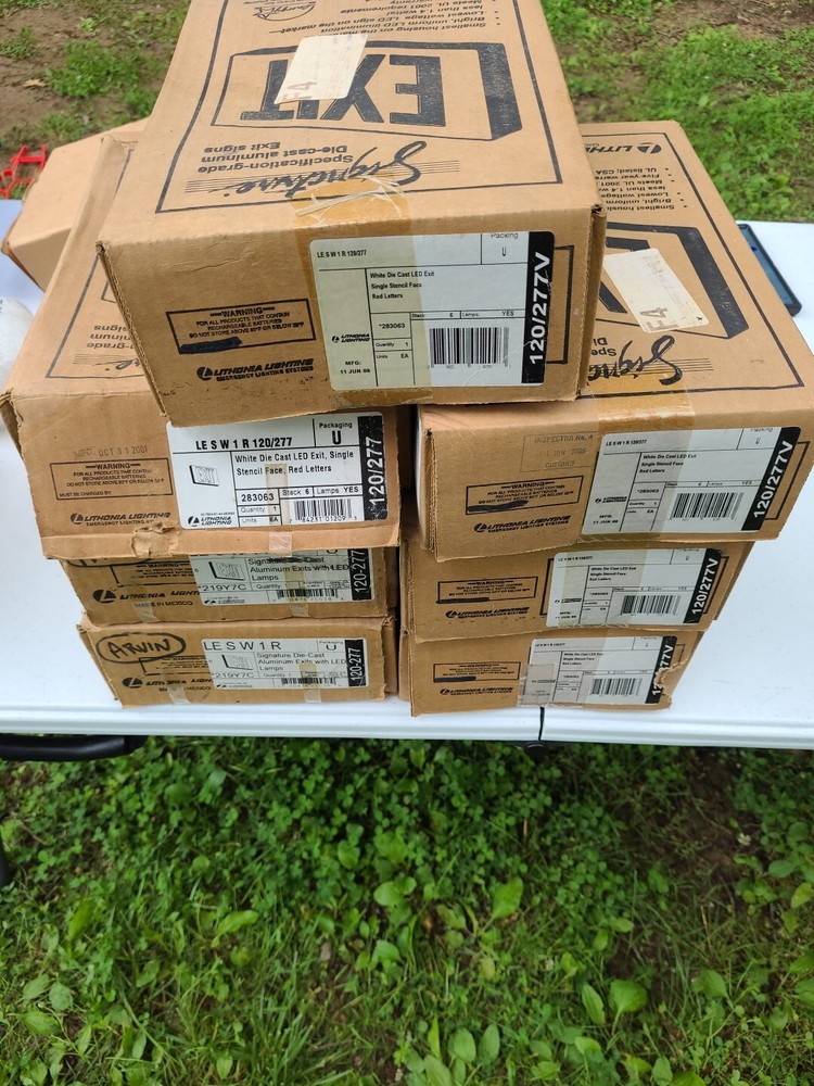 LITHONIA LIGHTING LE S W 1 R LED EXIT SIGN LESW1R