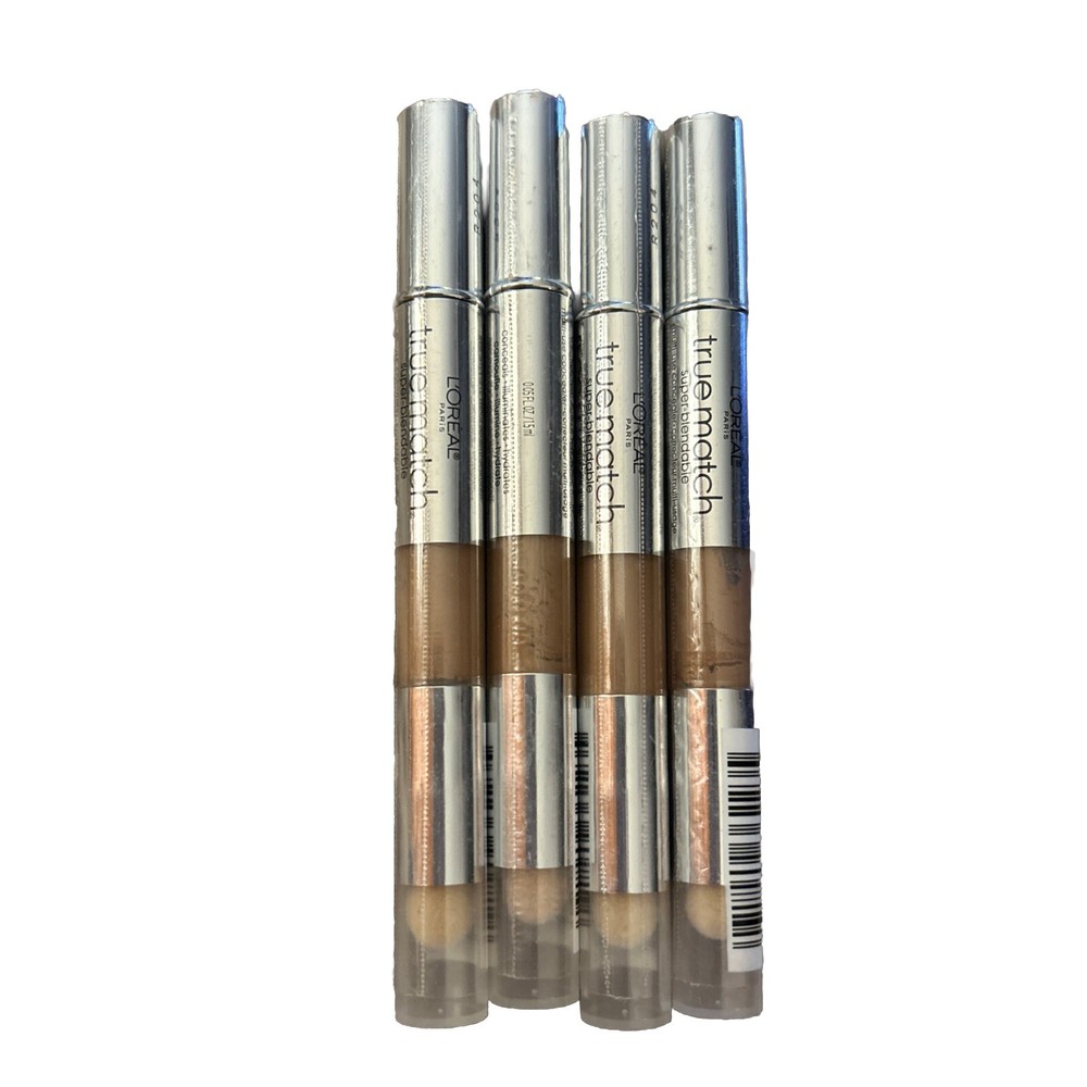 L´Oreal True Match Super Blendable Multi-Use Concealer W7-8 Dark -4 Pack!