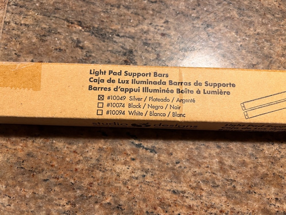 NEW: Studio Designs Light Pad Support Bars Silver #10049