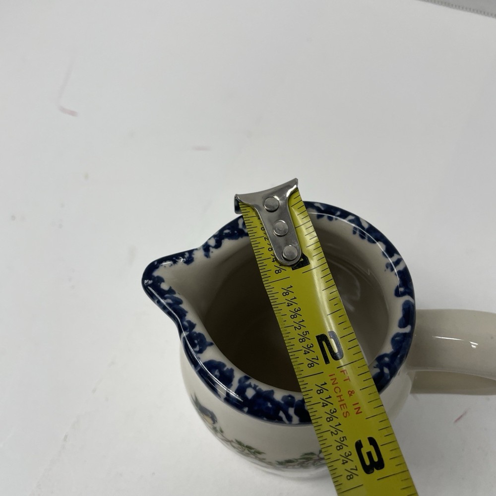 SMALL POTTERY PITCHER - Heart Wreath - WICKER PLUS LTD.