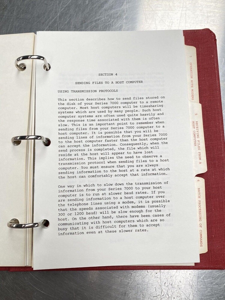 Perkin Elmer PE Term Series 7000 Professional Computer - Manual / Users Guide