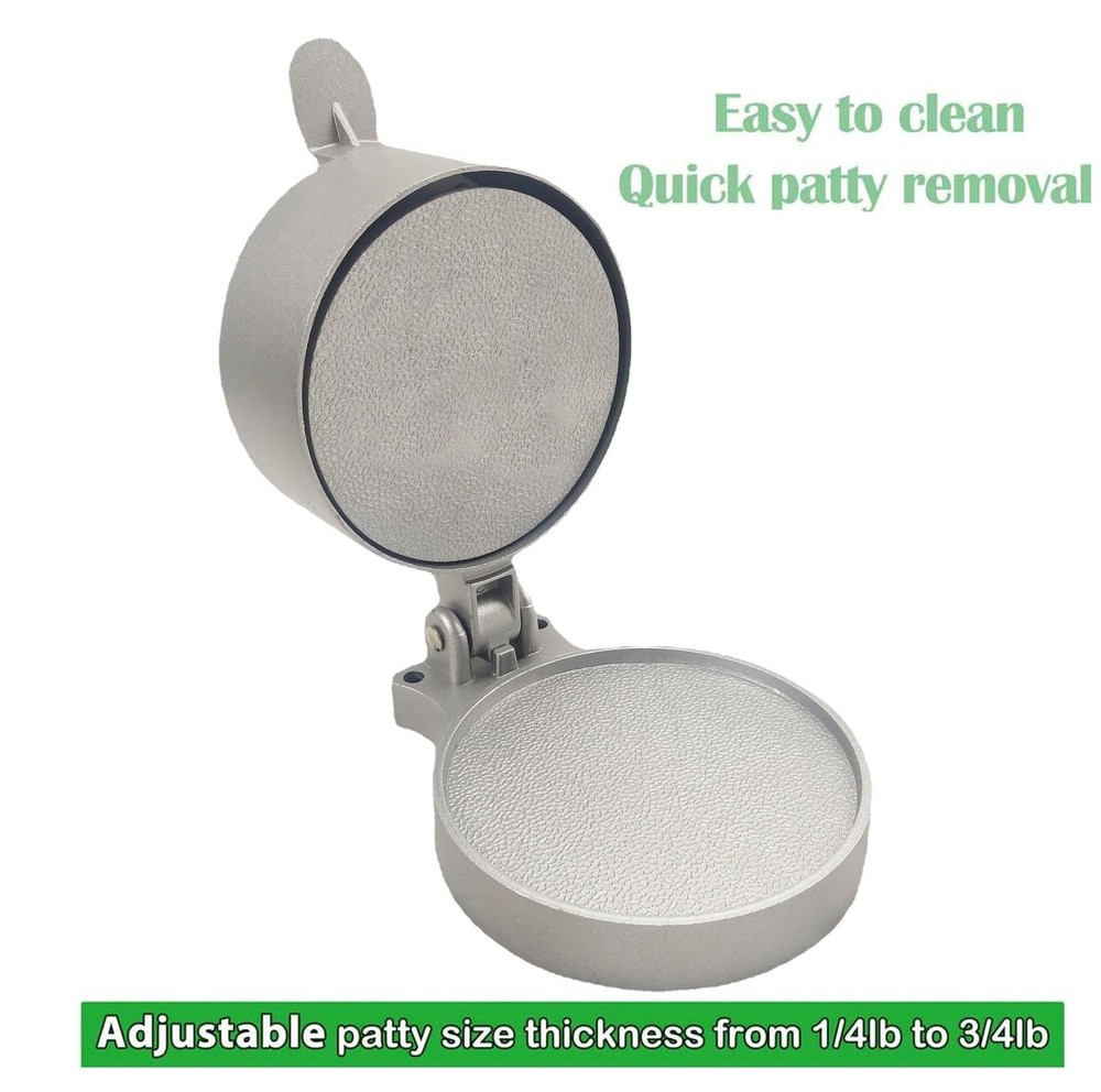 Professional Hamburger Press Adjustable Thickness Burger Patty Maker Tool