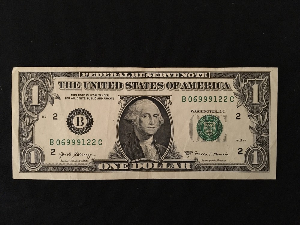 2017 $1  FRN Inked Error