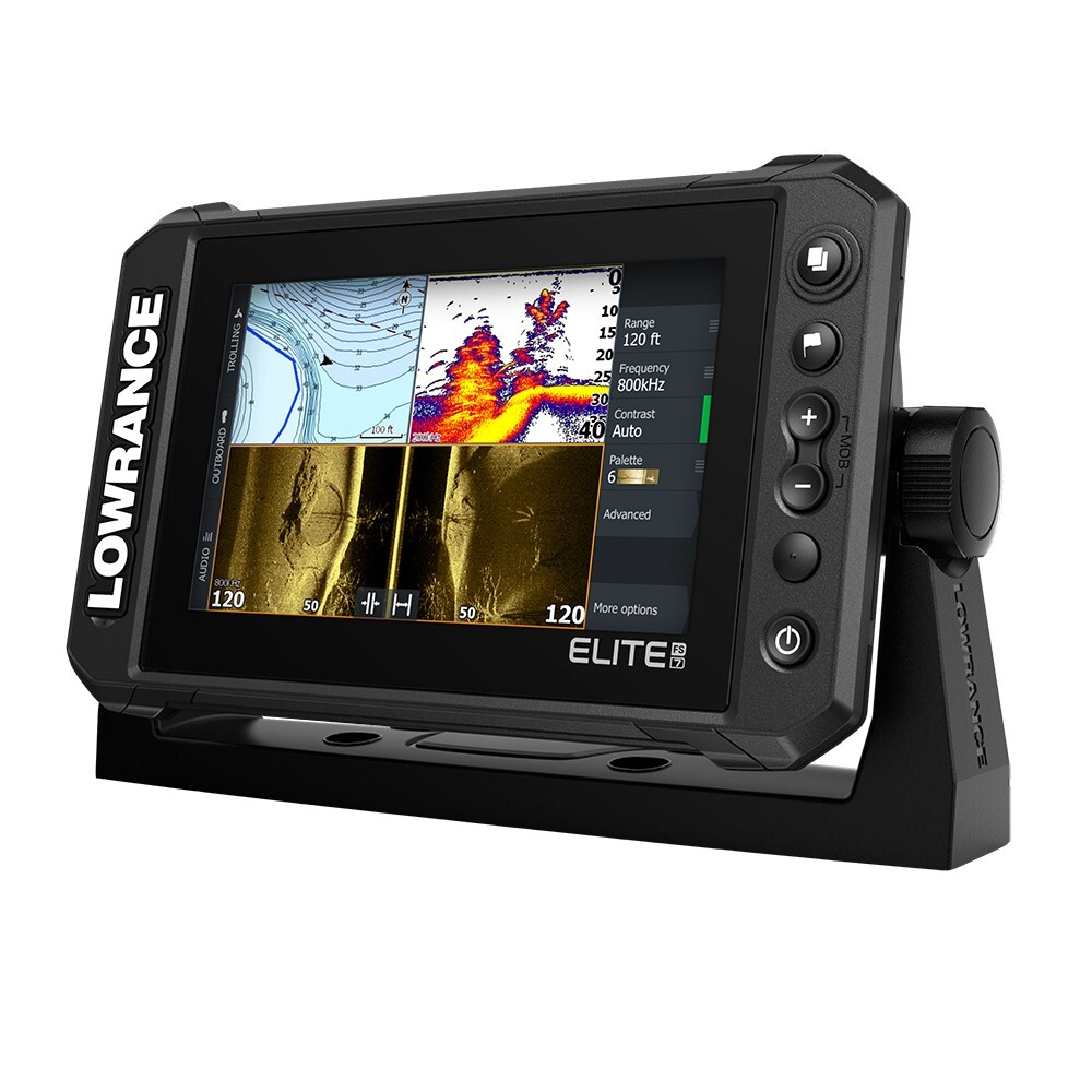 Lowrance Elite FS 7 Fish Finder Chartplotter w/ Active Imaging 3-in-1 Transducer