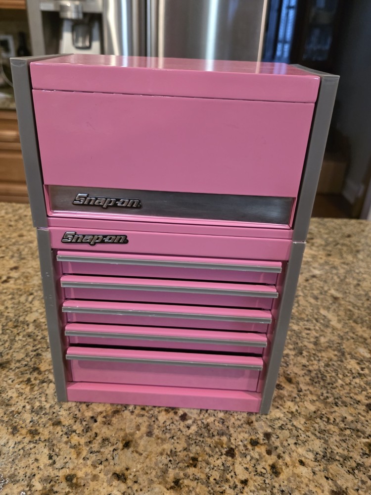 Snap-On - Micro Roll Cab BOTTOM & TOP chest "SET" Mini Tool Box Pink
