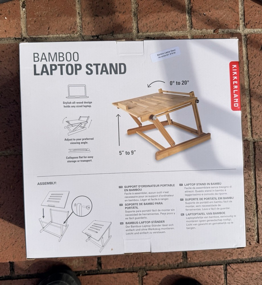Kirkkerland Bamboo Laptop Stand