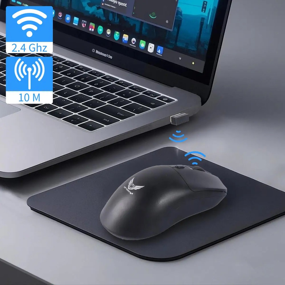 2.4G Wireless Adjustable Mouse Lightweight Silent Low Noise Plug and Play