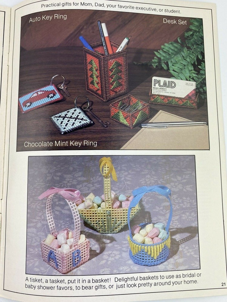 The Kitchen Etc Book Needlework on Plastic Canvas Needlepoint Mrs Putter #7612