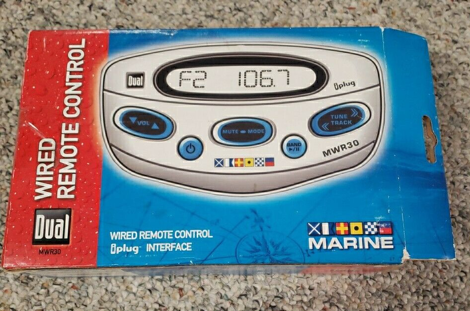 Dual MWR30 Wired Marine Remote Control w/ iplug, Hardware, Wiring Open Box