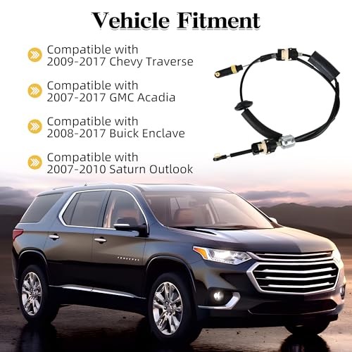 23256076 Automatic Transmission Gear Shifter Cable Compatible with Chevy