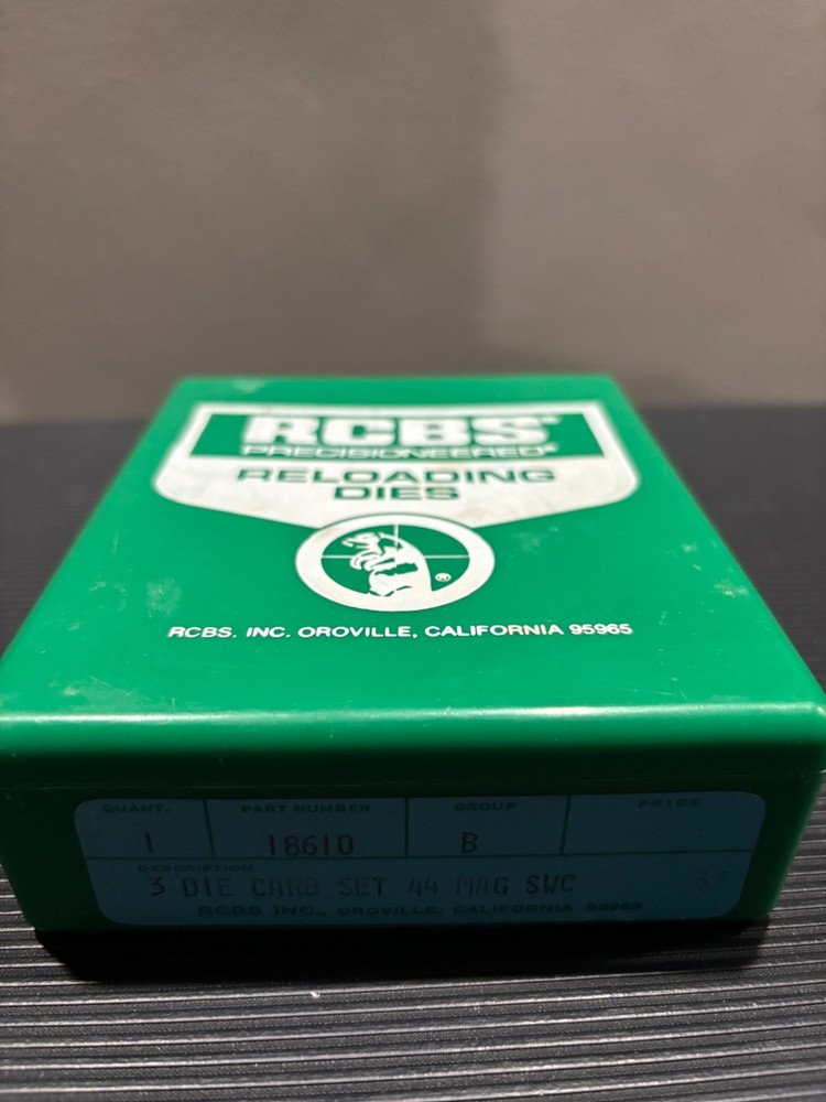 RCBS 18610 .44 Mag Carb SWC Reloading Die Set