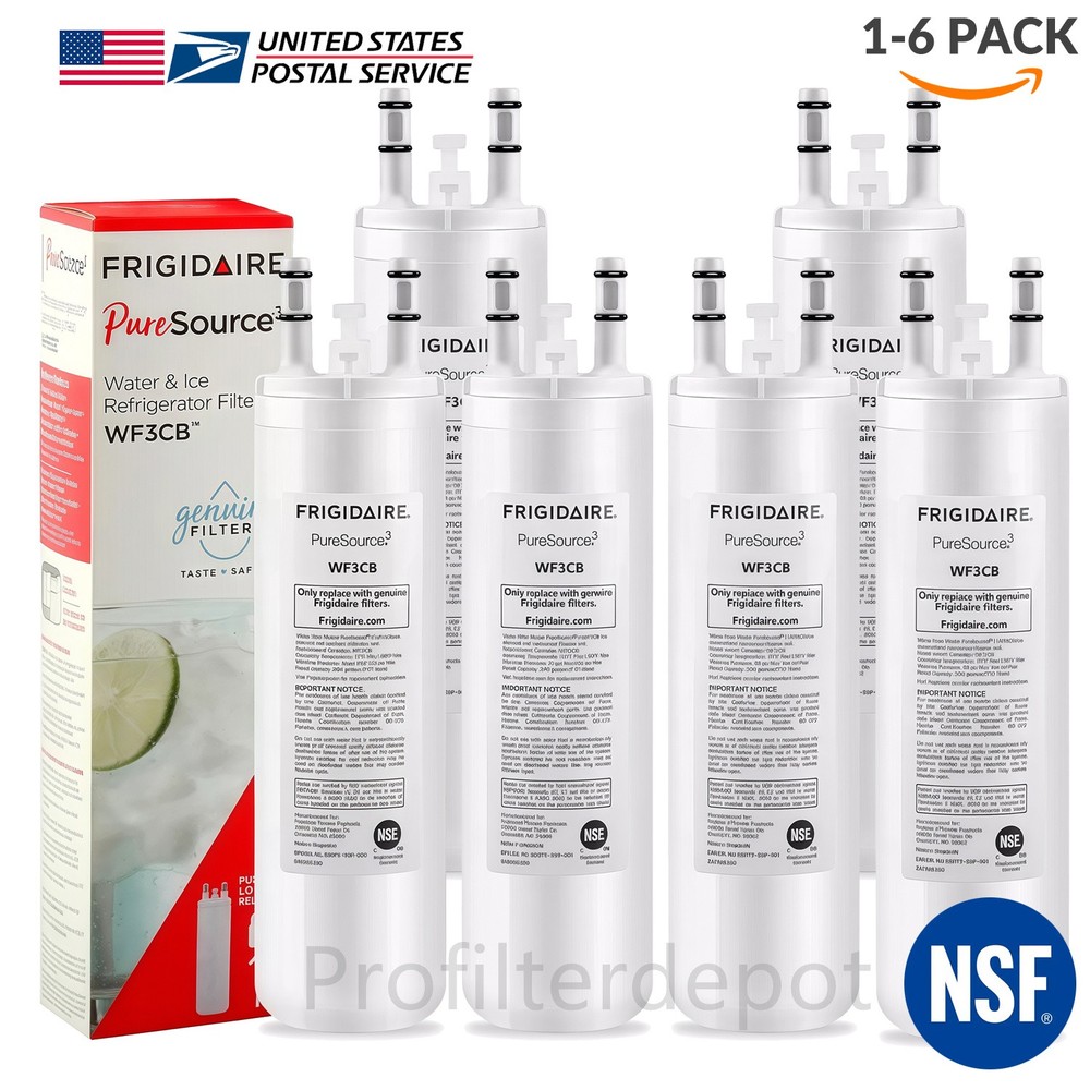 New 1-6PCS Frigidaire WF3CB Pure Source 3 Water & Ice Refrigerator Filter Sealed
