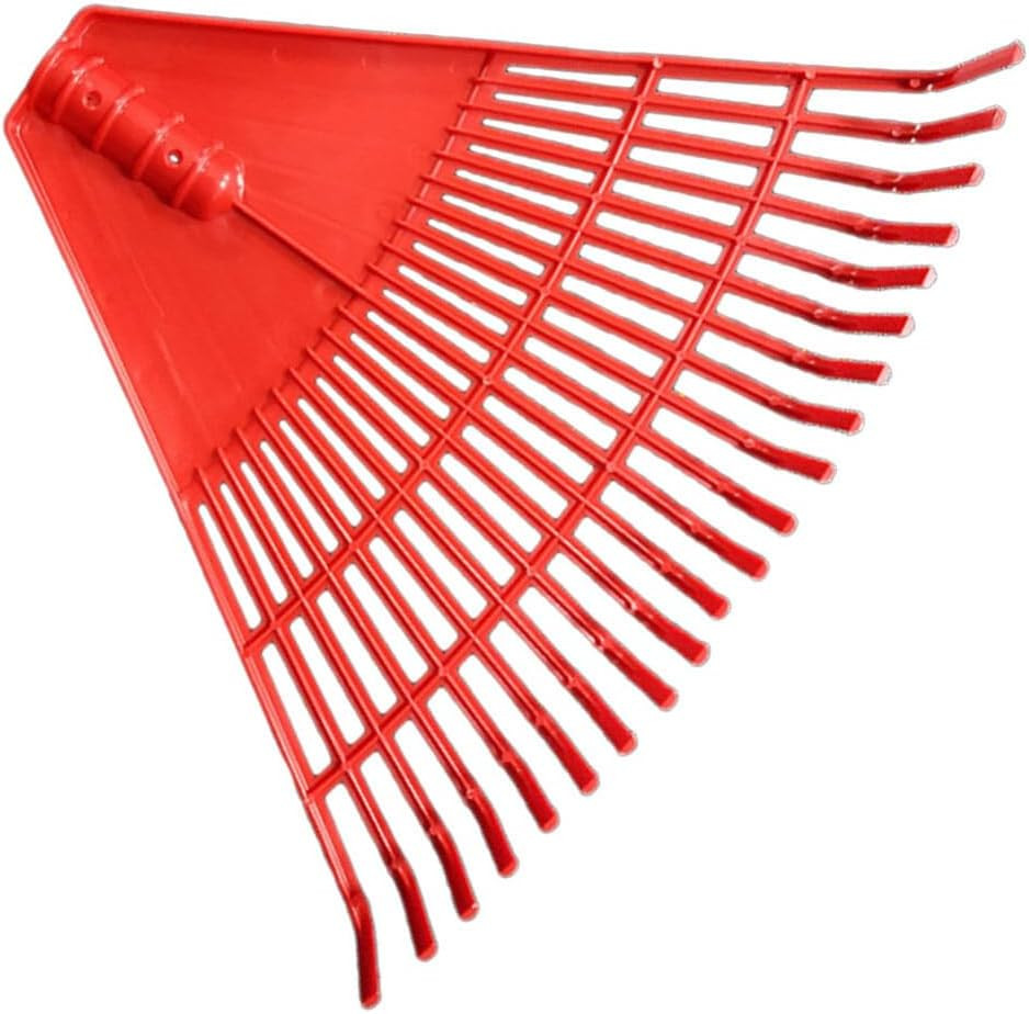 Plastic Rake Head 21 Tines Garden Leaf Rake Spring Shrub Grass Replacement Head