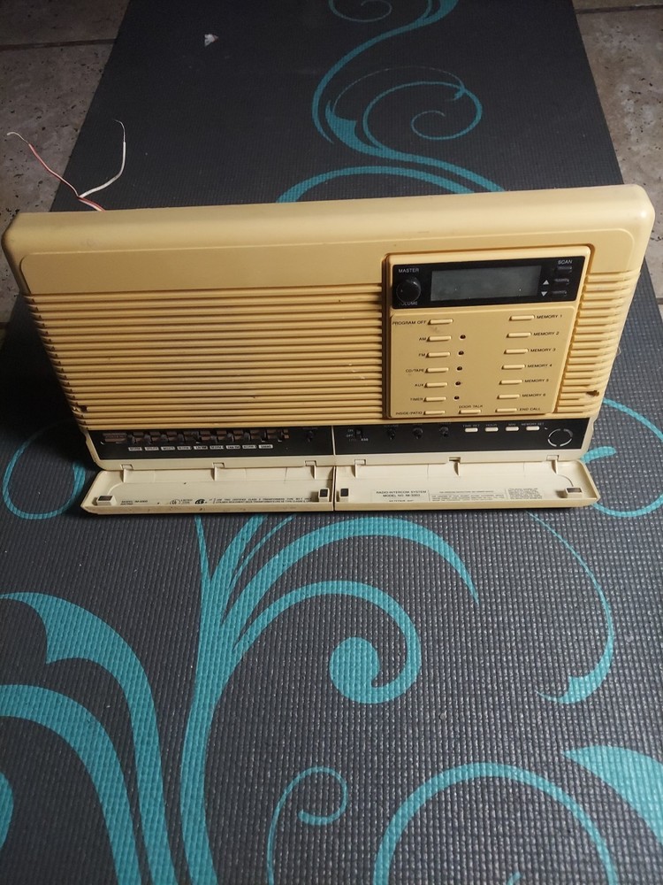 NuTone IM-3303 intercom system with radio and speakers, untested.