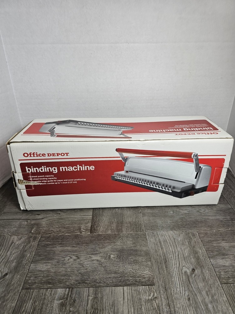 Office Depot 5 Sheet Punch Capacity Machine  90 Sheet Binding Capacity Ms1