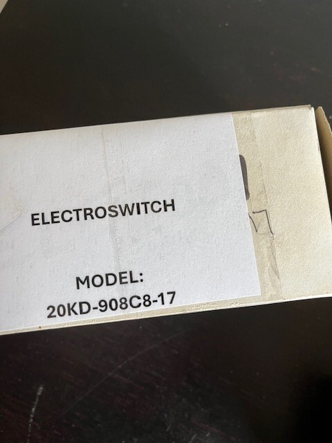 Electroswitch 20KD-908C8-17 Series 20 Rotary Switch NEW