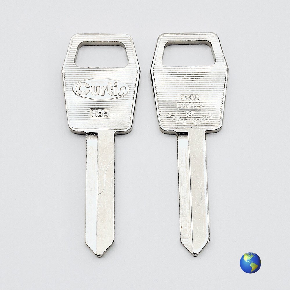 H55 Key Blanks for Various Models by Ford (3 Keys)