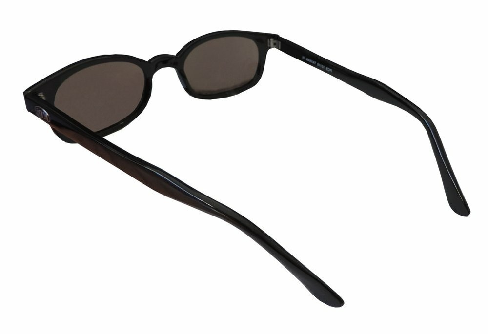 Original X-KD's Biker Blue Mirror Lens Black Frames Sunglasses