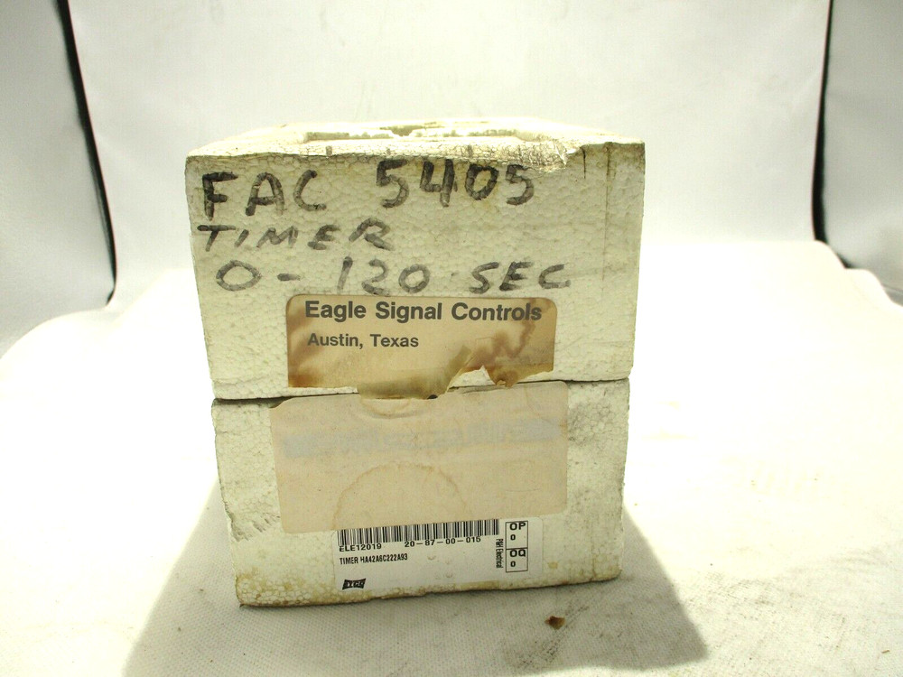 NEW EAGLE SIGNAL HA42A6C222 MICROFLEX TIMER 120V 0-120 SEC.