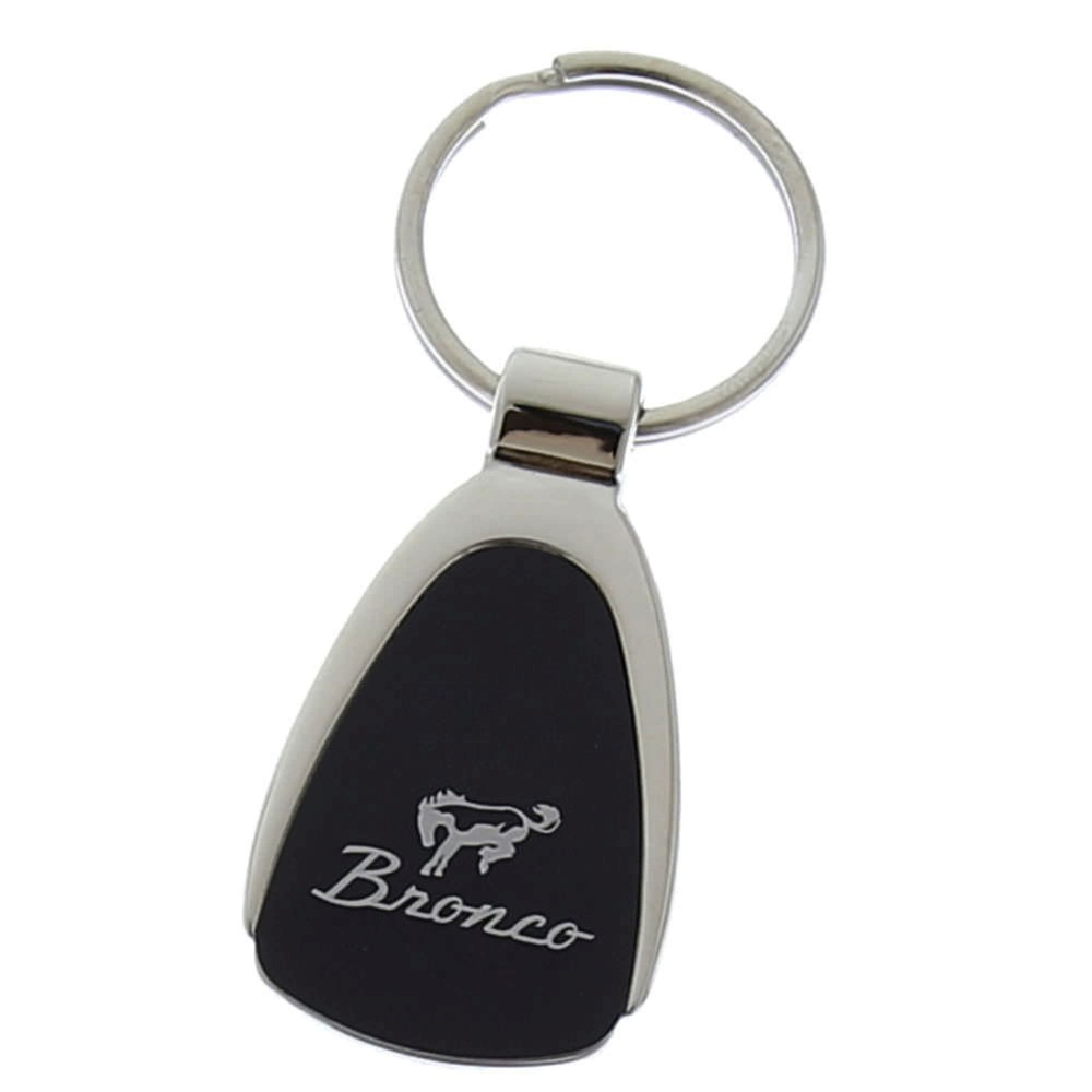 Ford Bronco Tear Drop Key Ring (Black)