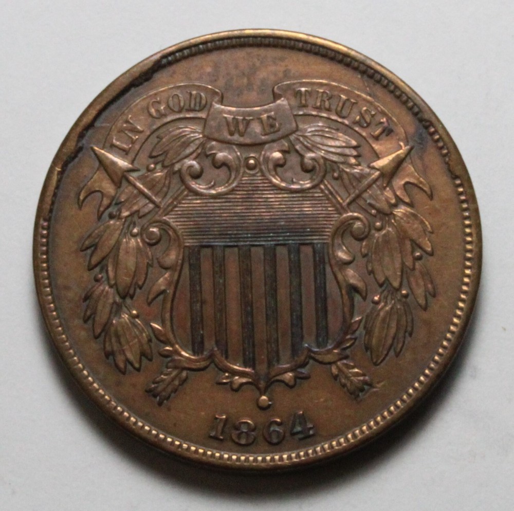 1864 Two Cent UM583