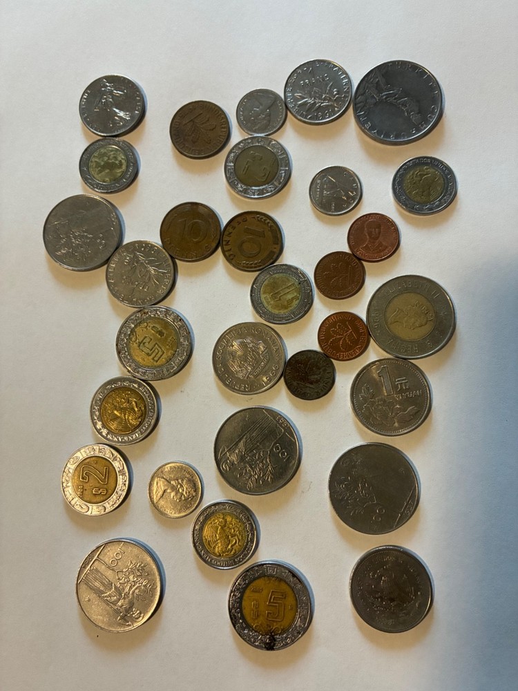 31 random Foreign Coins