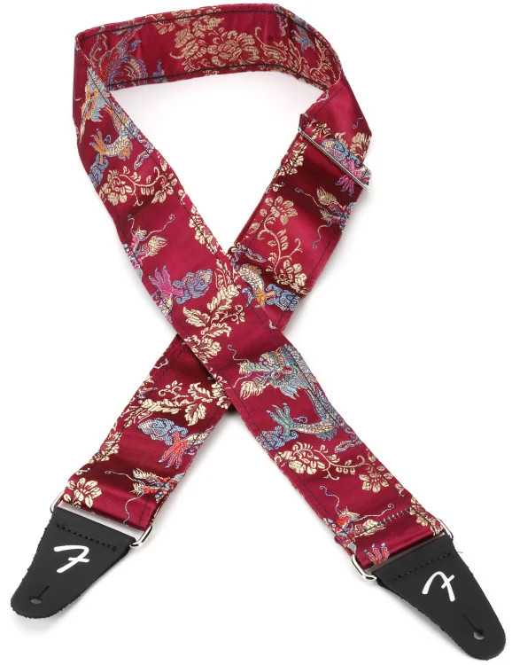 Fender Satin Dragon Strap - Wine