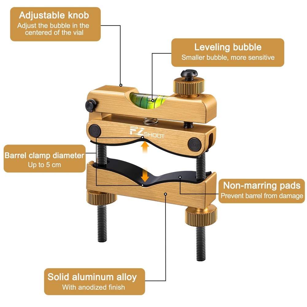 Scope Leveling Kit with High-precision Bubble Leveling System, Magnetic Unive...
