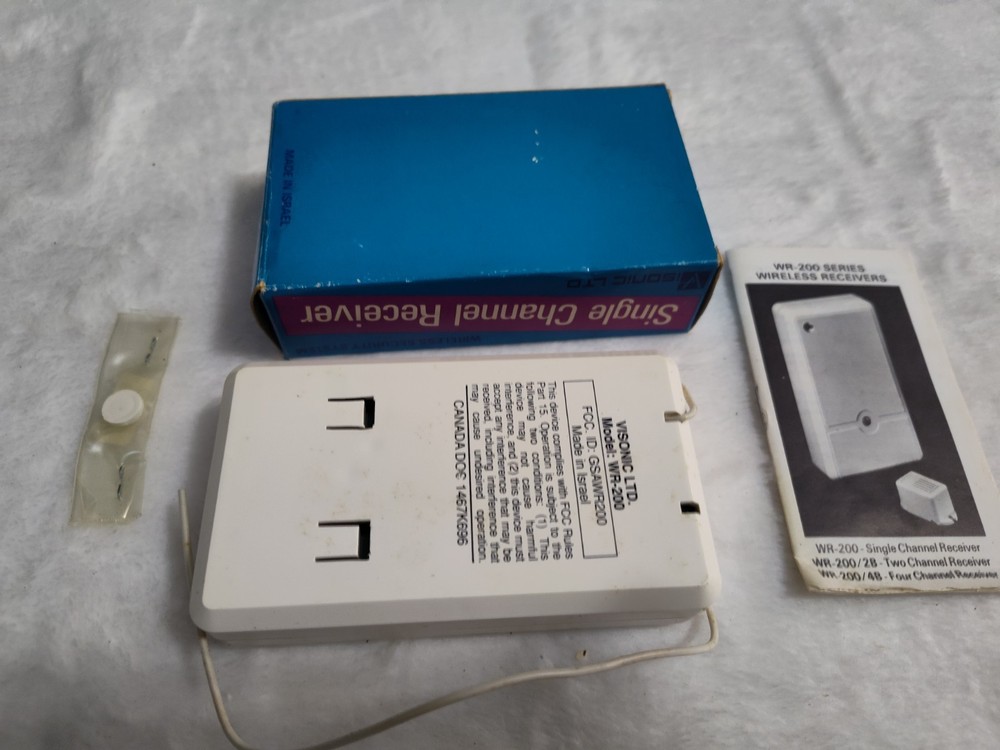 Visionic Single Channel Receiver Wireless Security System WR-200