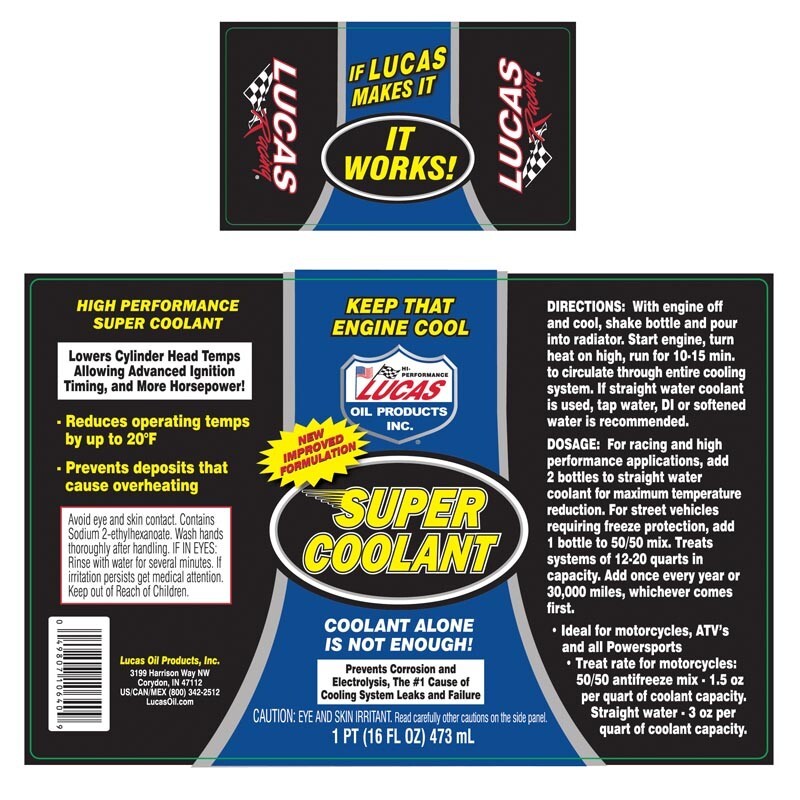 Lucas Oil 10640 Super Coolant 16oz